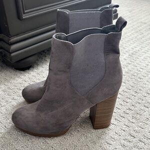 Forever 21 Charcoal Ankle Booties